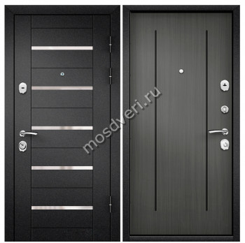 Черная входная дверь в квартиру CHD-18 - купить от производителя Мосдвери Черная входная дверь в квартиру CHD-18