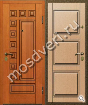 Теплая дверь с терморазрывом МДФ в квартиру - купить от производителя Мосдвери Теплая дверь с терморазрывом МДФ в квартиру
