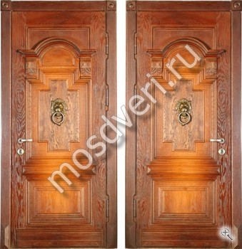 Элитная парадная дверь в дом из массив дуба с резьбой по дереву - купить от производителя Мосдвери Элитная парадная дверь в дом из массив дуба с резьбой по дереву